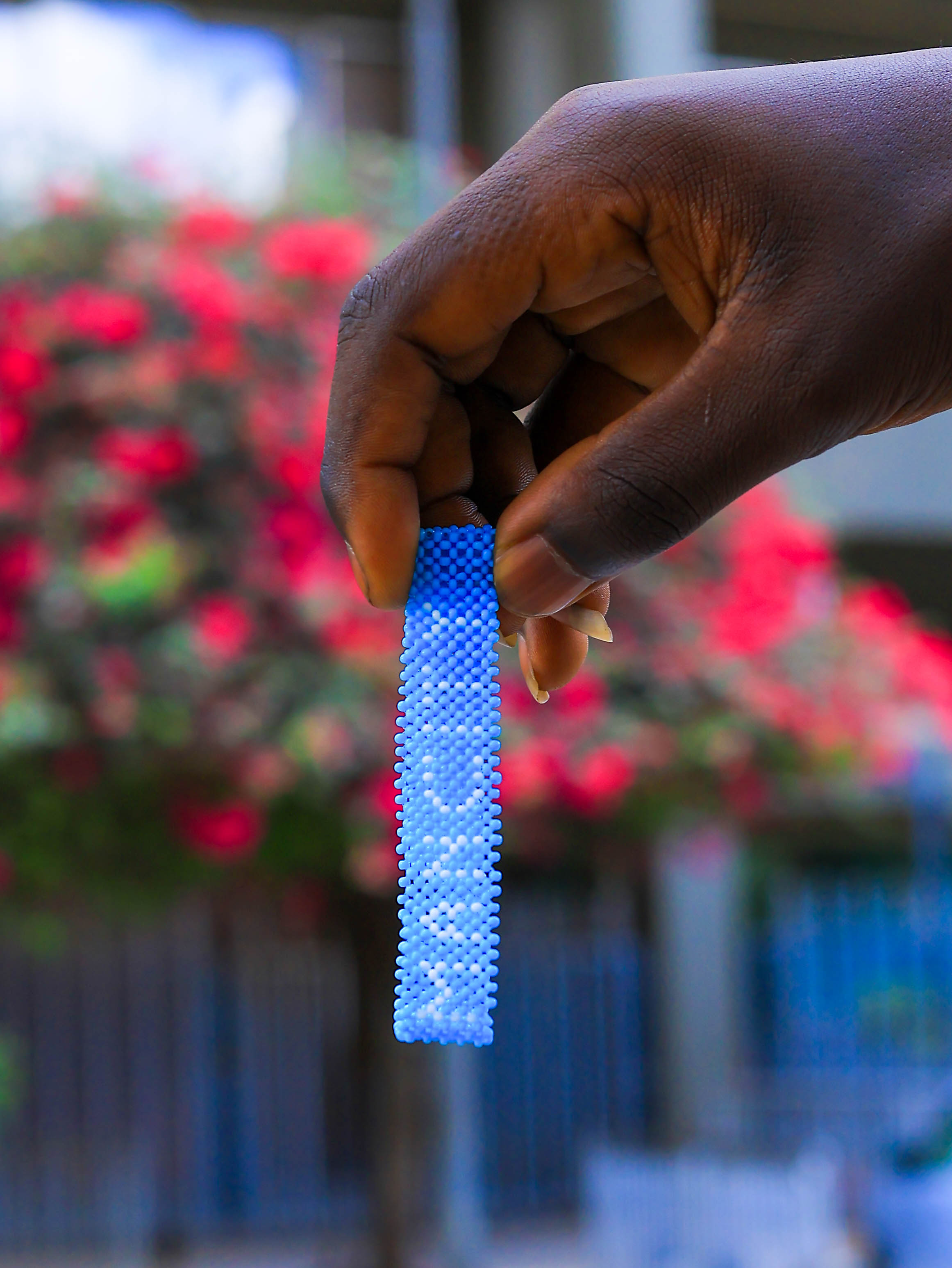 Man City Beaded Wristband