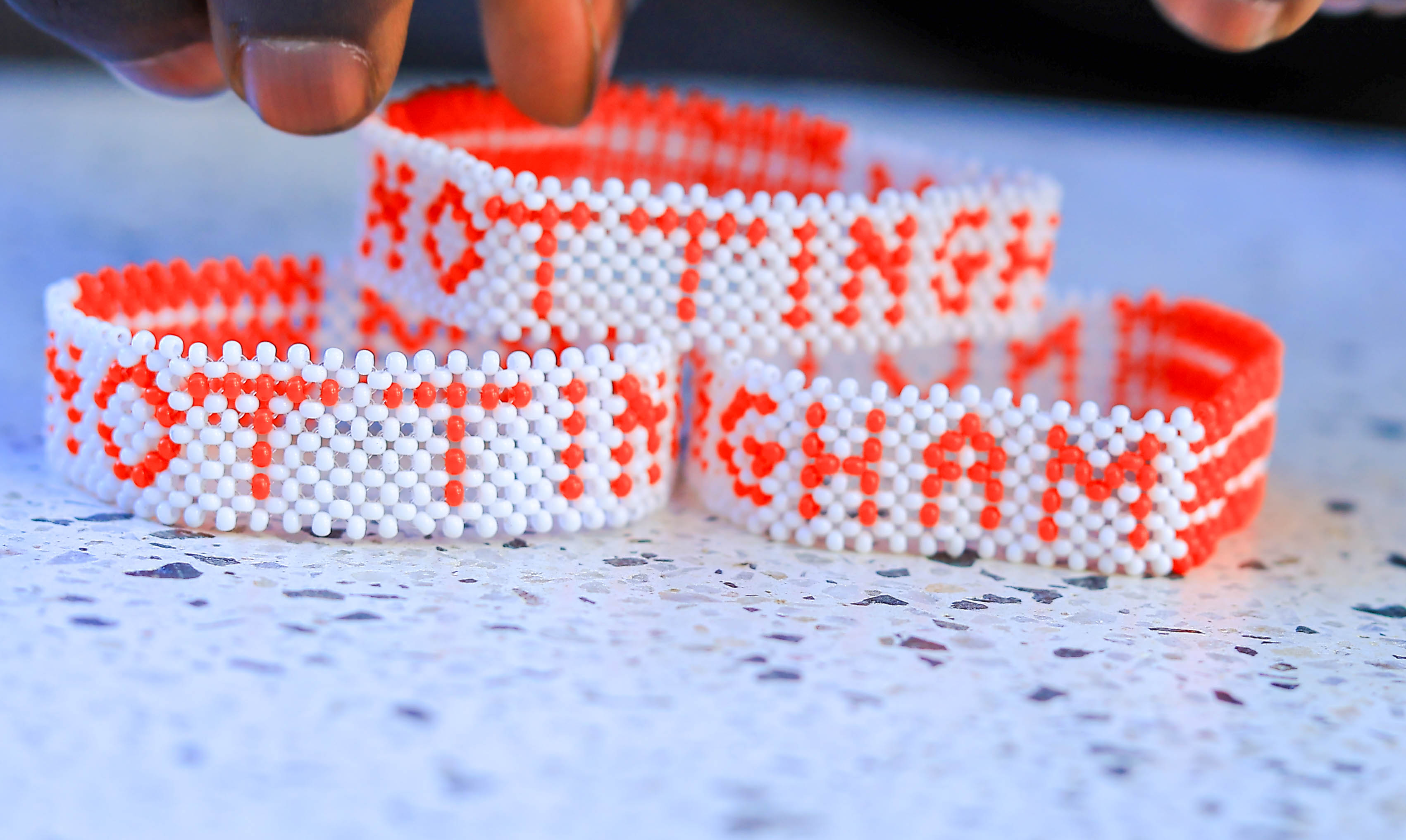 Nottingham Forest Beaded Wristband